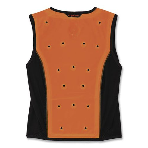 Chill-its 6685 Premium Dry Evaporative Cooling Vest With Zipper, Polyester/polyurethane, 3x-large, Orange