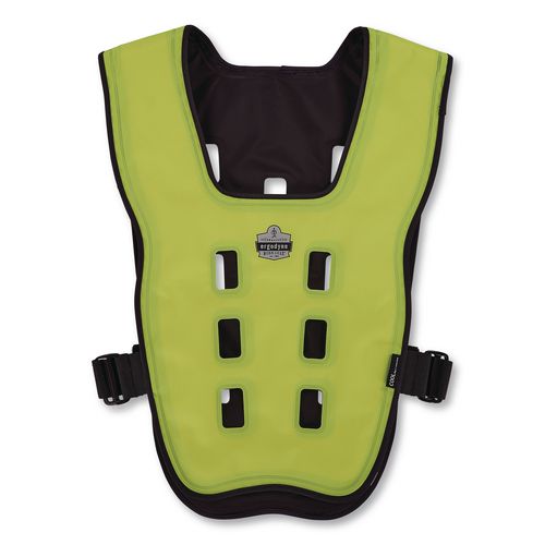 Chill-its 6684 Dry Evaporative Cooling Vest - Elastic Waist, Polyester/polyurethane, X-small, Lime