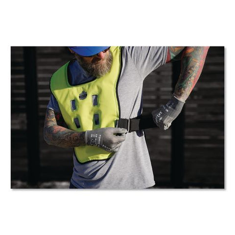 Chill-its 6684 Dry Evaporative Cooling Vest - Elastic Waist, Polyester/polyurethane, 2x-large/3x-large, Lime