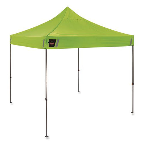 Shax 6002 Heavy-duty Pop-up Tent, 10 Ft X 10 Ft, Polyester/steel, Lime