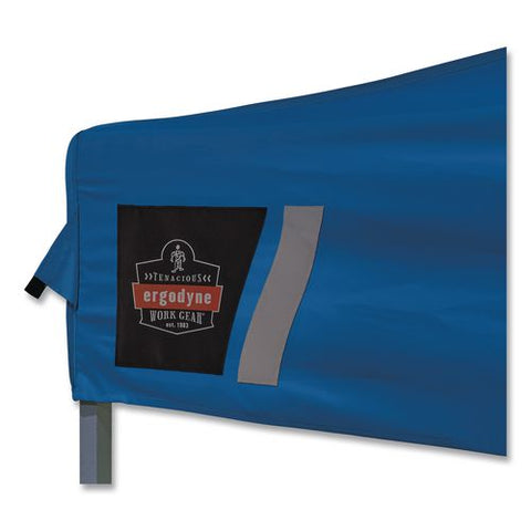 Shax 6002 Heavy-duty Pop-up Tent, 10 Ft X 10 Ft, Polyester/steel, Blue
