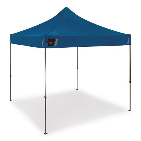 Shax 6002 Heavy-duty Pop-up Tent, 10 Ft X 10 Ft, Polyester/steel, Blue