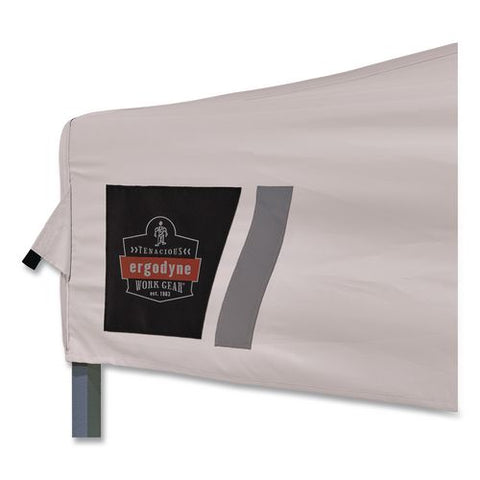 Shax 6002 Heavy-duty Pop-up Tent, 10 Ft X 10 Ft, Polyester/steel, White