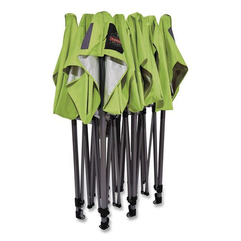 Shax 6004 Heavy-duty Pop-up Tent, 10 Ft X 20 Ft X 10 Ft, Polyester/steel, Lime
