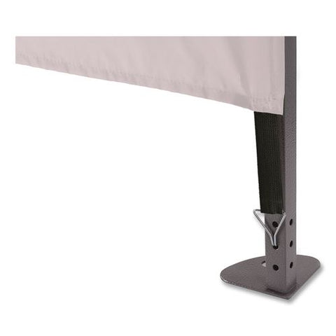 Shax 6196 Pop-up Tent Sidewall With Zippered Door, 10 Ft X10 Ft, Polyester, White
