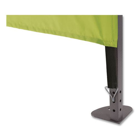 Shax 6057 Heavy-duty Pop-up Tent Enclosed Kit, Single Skin, 10 Ft X 10 Ft, Polyester/steel, Lime