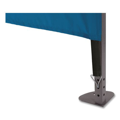 Shax 6057 Heavy-duty Pop-up Tent Enclosed Kit, Single Skin, 10 Ft X 10 Ft, Polyester/steel, Blue
