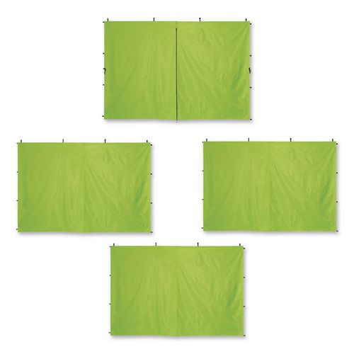 Shax 6058 Pop-up Tent Sidewall Kit, 10 Ft X 10 Ft, Polyester, Lime