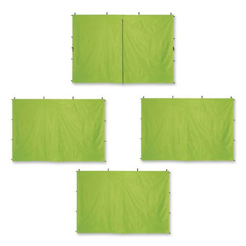 Shax 6058 Pop-up Tent Sidewall Kit, 10 Ft X 10 Ft, Polyester, Lime