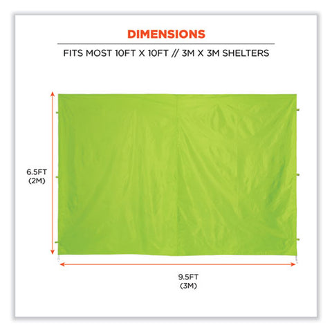 Shax 6098 Pop-up Tent Sidewall, Single Skin, 10 Ft X 10 Ft, Polyester, Lime