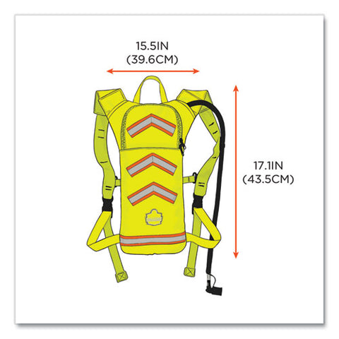 Chill-its 5155 Low Profile Hydration Pack, 2 L, Hi-vis Lime