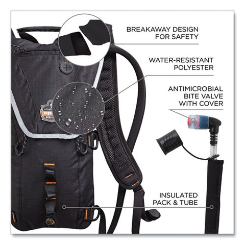 Chill-its 5156 Low Profile Hydration Pack, 3 L, Black