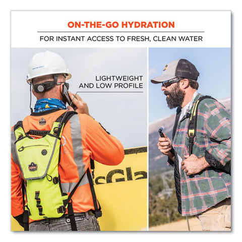 Chill-its 5156 Low Profile Hydration Pack, 3 L, Hi-vis Lime