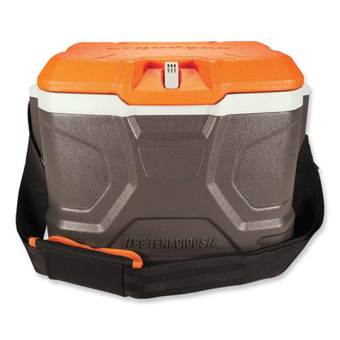 Chill-its 5170 17-quart Industrial Hard Sided Cooler, Orange/gray