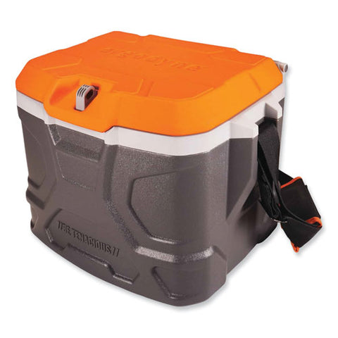 Chill-its 5170 17-quart Industrial Hard Sided Cooler, Orange/gray