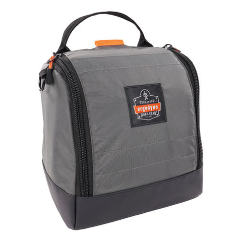 Arsenal 5185 Full Respirator Bag With Zipper Magnetic Closure, 5.5 X 9.5 X 9.5, Gray