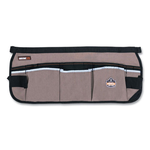 Arsenal 5706 13-pocket Waist Apron, 13 Compartments, 23 X 9, Canvas, Gray