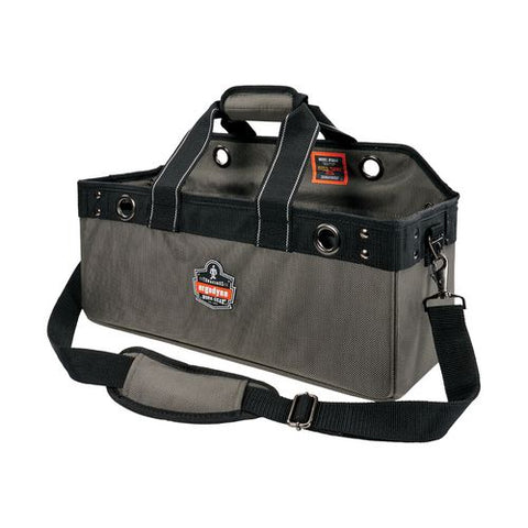 Arsenal 5844 Bucket Truck Tool Bag With Tool Tethering Attachment Points, 18 X 7.5 X 7.5, Polyester, Gray