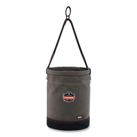 Arsenal 5960 Canvas Hoist Bucket With D-rings, 150 Lb, Gray