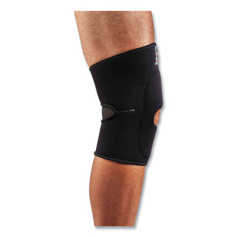 Proflex 615 Open Patella Anterior Pad Knee Sleeve, Medium, Black