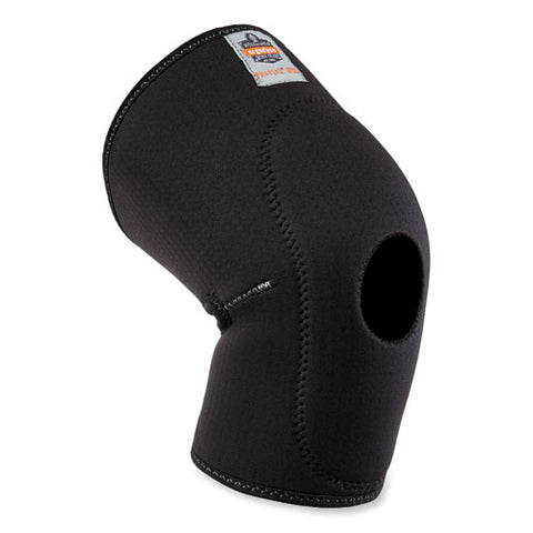 Proflex 615 Open Patella Anterior Pad Knee Sleeve, Medium, Black