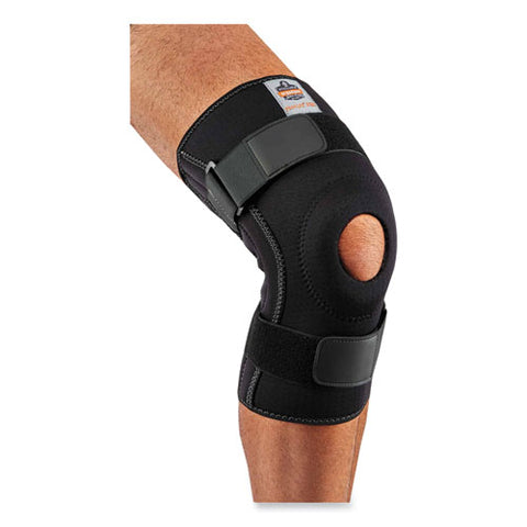 Proflex 620 Open Patella Spiral Stays Knee Sleeve, Small, Black