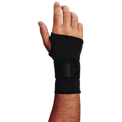 Proflex 680 Wrist Support Sleeve - Single Strap, Medium, Fits Left Hand/right Hand, Black