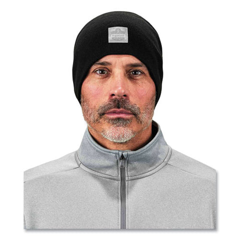 N-ferno 6812 Rib Knit Beanie, One Size Fits Most, Black