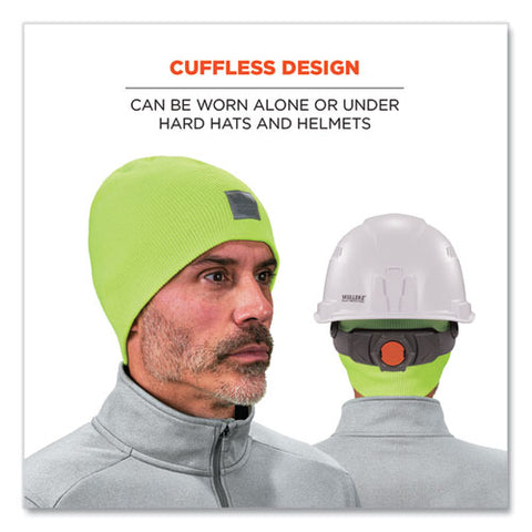 N-ferno 6812 Rib Knit Beanie, One Size Fits Most, Lime