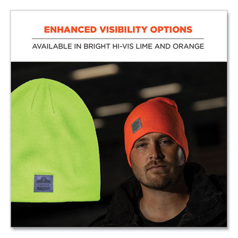 N-ferno 6812 Rib Knit Beanie, One Size Fits Most, Lime