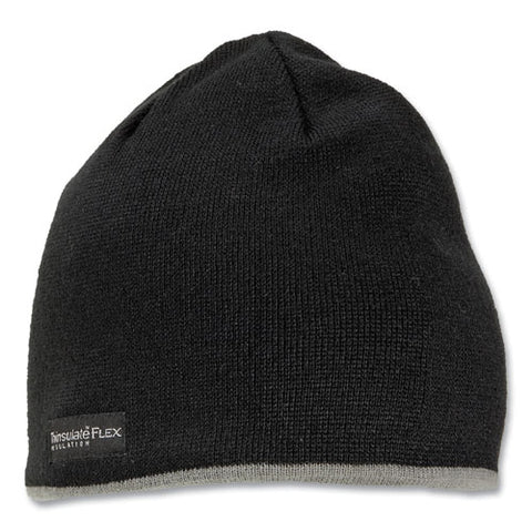 N-ferno 6818 Knit Winter Hat Fleece Lined, One Size Fits Most, Black