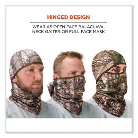 N-ferno 6823 Hinged Balaclava Face Mask, Fleece, One Size Fits Most, Realtree Edge
