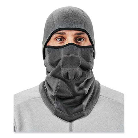 N-ferno 6823 Hinged Balaclava Face Mask, Fleece, One Size Fits Most, Gray