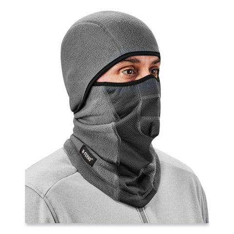 N-ferno 6823 Hinged Balaclava Face Mask, Fleece, One Size Fits Most, Gray