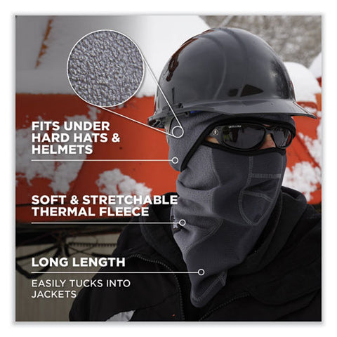 N-ferno 6823 Hinged Balaclava Face Mask, Fleece, One Size Fits Most, Navy