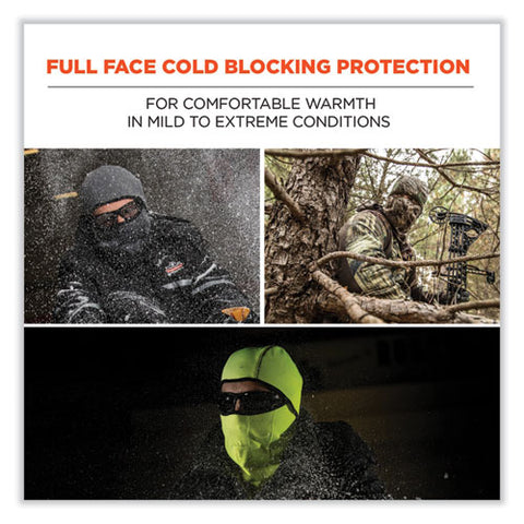 N-ferno 6823 Hinged Balaclava Face Mask, Fleece, One Size Fits Most, Navy