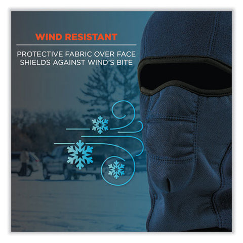 N-ferno 6823 Hinged Balaclava Face Mask, Fleece, One Size Fits Most, Navy