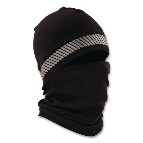 N-ferno 6831 Reflective Balaclava Face Mask 3-in-1, Polyester, One Size Fits Most, Black