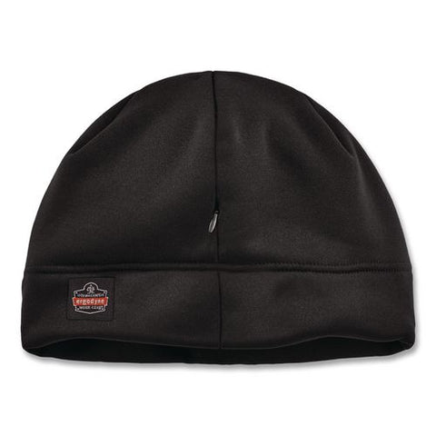 N-ferno 6808zi Zippered Winter Beanie Hat With Bump Cap, One Size Fits Most, Black