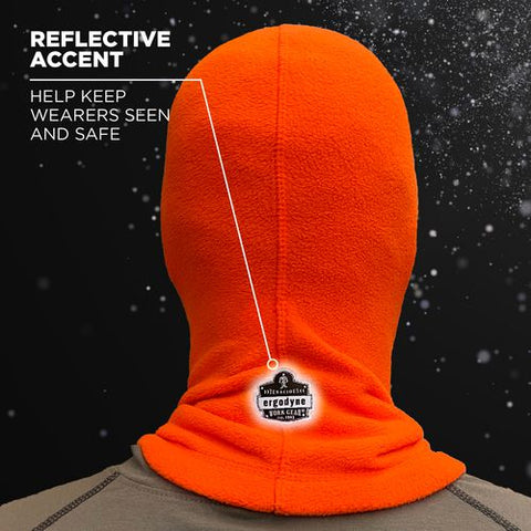 N-ferno 6821 Fleece Balaclava Face Mask, One Size Fits Most, Orange