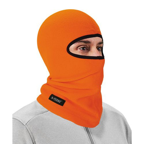 N-ferno 6821 Fleece Balaclava Face Mask, One Size Fits Most, Orange