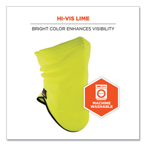 N-ferno 6960 Fleece Neck Gaiter, Fleece, One Size Fits Most, Hi-vis Lime