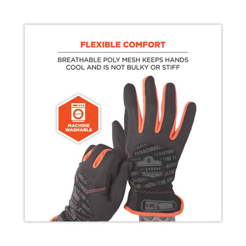 Proflex 815 Quickcuff Mechanics Gloves, Black, Medium, Pair