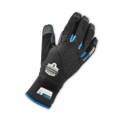 Proflex 818wp Thermal Wp Gloves With Tena-grip, Black, Medium, Pair