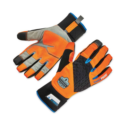 Proflex 818wp Thermal Wp Gloves With Tena-grip, Orange, Medium, Pair