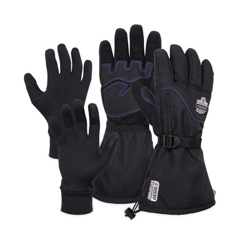 Proflex 825wp Thermal Waterproof Winter Work Gloves, Black, Small, Pair