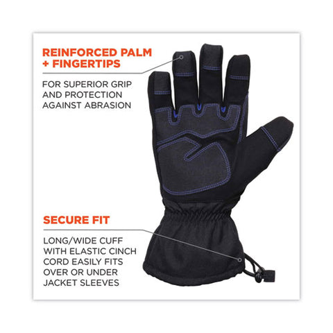 Proflex 819wp Extreme Thermal Wp Gloves, Black, Large, Pair