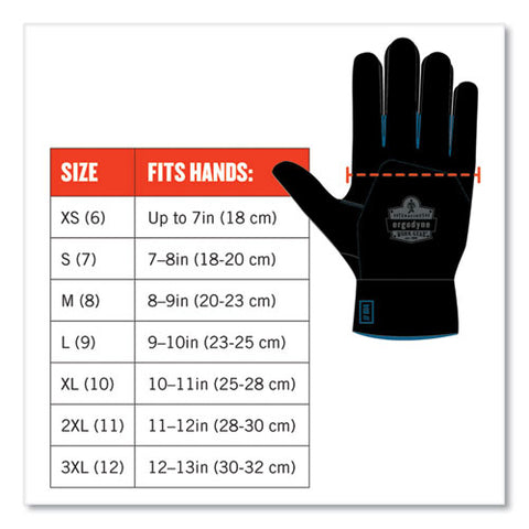 Proflex 7551 Ansi A5 Coated Waterproof Cr Gloves, Orange, 2x-large, Pair