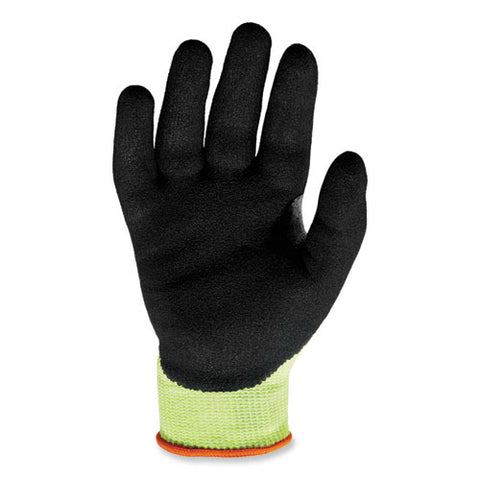 Proflex 7041 Ansi A4 Nitrile-coated Cr Gloves, Lime, 2x-large, Pair