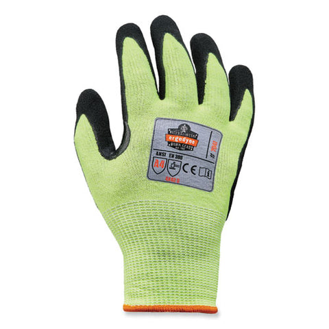 Proflex 7041-case Ansi A4 Nitrile Coated Cr Gloves, Lime, Medium, 144 Pairs/carton